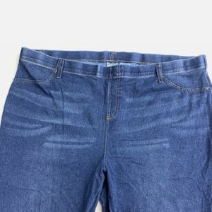 Denim pull on cropped Jeans 3x